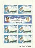 Montserrat 1981 Royal Wedding $ 4.00 Sheetlet MNH - Montserrat