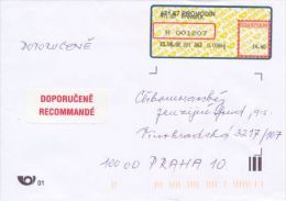 Czech Rep. / APOST (2002) 471 67 Provodin / 471 67 PROVODIN (R-letter) Tariff: 14,40 CZK; Label "RECOMMANDE" (A08169) - Brieven En Documenten