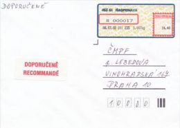 Czech Rep. / APOST (2002) 463 61 Raspenava / 463 61 RASPENAVA (R-letter) Tariff: 14,40 CZK; Label "RECOMMANDE" (A08171) - Lettres & Documents