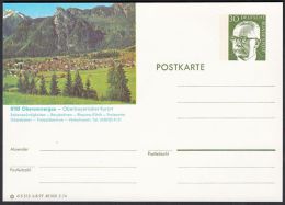 Germany 1974, Illustrated Postal Stationery "Oberammergau", Ref.bbzg - Cartes Postales Illustrées - Neuves