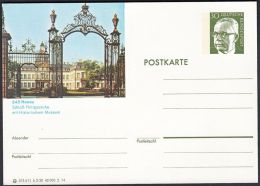 Germany 1974, Illustrated Postal Stationery "Castle Philippsruhe In Hanau", Ref.bbzg - Geïllustreerde Postkaarten - Ongebruikt