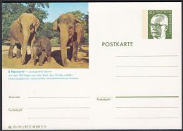 Germany 1974, Illustrated Postal Stationery "ZOO In Hannover", Ref.bbzg - Illustrated Postcards - Mint