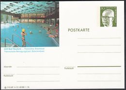 Germany 1974, Illustrated Postal Stationery "Bad Nauheim", Ref.bbzg - Cartes Postales Illustrées - Neuves