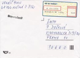 Czech Rep. / APOST (2002) 687 66 Kvetna / 687 66 KVETNA (R-letter) Tariff: 14,40 CZK; Postmark "Doporucene" (A08179) - Covers & Documents