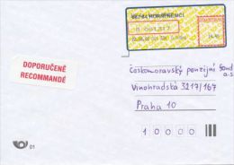 Czech Rep. / APOST (2002) 687 64 Horni Nemci / 687 64 HORNI NEMCI (R-letter) Tariff: 14,40 CZK; "RECOMMANDE" (A08184) - Briefe U. Dokumente