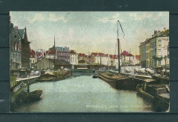 BRUXELLES: Quai Aux Charbons, Gelopen Postkaart 1909 (GA17974) - Navegación - Puerto