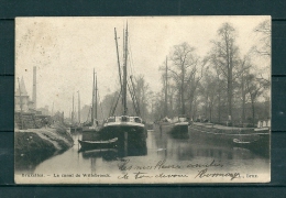 BRUXELLES: Le Canal De Willebroeck, Gelopen Postkaart 1902 (GA17977) - Navegación - Puerto