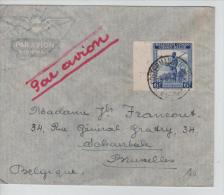 Belgisch Congo Belge Lettre Avion Costermansville 1947 V.Schaerbeek PR1178 - Lettres & Documents