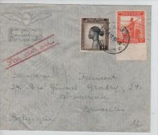 Belgisch Congo Belge Lettre Avion Costermansville 1947 V.Schaerbeek PR1179 - Lettres & Documents