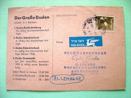 Israel 1959 Postcard To Germany - Arms Sun - Flying Deer Cancel - Cartas & Documentos