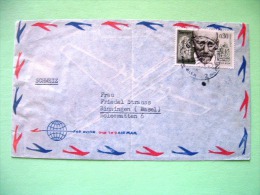 Israel 1963 Cover To Switzerland - Janusz Korczak Physician Writer Concentration Camps - Cartas & Documentos