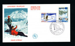 DEPORTES DE INVIERNO   Edifil 195-196   Año 1966   - MUY NUEVO - - FDC