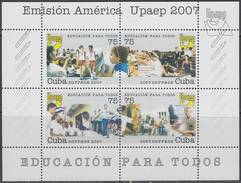 2007.500 CUBA  MNH 2007 SPECIAL FORMAT UPAEP EDUCATION. EDUCATION. - Blocs-feuillets