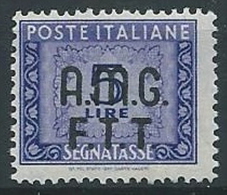 1947-49 TRIESTE A SEGNATASSE 5 LIRE MH * - ED903 - Portomarken