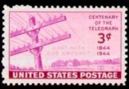 USA 1944 Scott 924, Telegraph, MNH ** - Nuovi