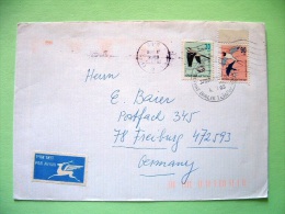 Israel 1993 Cover To Germany - Birds - Flying Deer Label - Briefe U. Dokumente