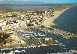 66 - Saint-Cyprien-Plage, Le Port. Vue Générale Aérienne.. - Saint Cyprien