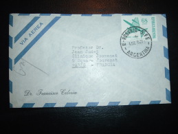 LETTRE PAR AVION POUR FRANCE TP 68P OBL. 4 AGO 70 E - ROSARIO - 5 . FE + DR FRANCISCO CELORIA - Cartas & Documentos