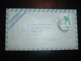 LETTRE PAR AVION POUR FRANCE TP 68P OBL. 5 MAY 69 BUENOS AIRES + PROF DR JOSE VALLS - Storia Postale