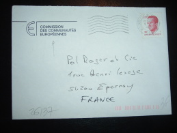 LETTRE POUR FRANCE TP BELGIQUE 13F OBL.MEC. 2 II 1989 BRUXELLES 3 BRUSSEL + COMMISSION DES COMMUNAUTES EUROPEENNES - EU-Organe