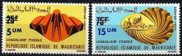 MAURITANIE Mineraux, Fossiles, Coquillages (Yvert N° 311/12)  ** MNH, Neuf Sans Charniere - Minerals