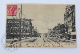 Postcard America - Main Street, Findlay, Ohio - Posted In 1907 - Andere & Zonder Classificatie