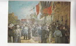 BF25413 Bagnolet Hotel De Ville Painting Peinture France Front/back Image - Bagnolet