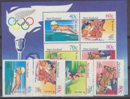 New Zealand 1988 Olympic Games Seoul 4v + M*s ** Mnh (17114) - Ungebraucht