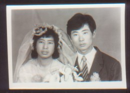 CHINA CHINE OLD WEDDING PHOTO  5.7 CM X7.9 CM - Ungebraucht
