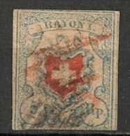 Timbres - Suisse -1851 - Rp.  - Oblitéré - Non Dentelés - - 1843-1852 Timbres Cantonaux Et  Fédéraux