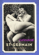 ADVERTISING REKLAME POSTCARD For ST GERMAIN DELICE DE SUREAU 2 SCANTILLY DRESSED WOMAN LINGERIE SEMI NUDE FRANCE - Advertising