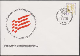 Allemagne 1995. Privatganzsache, Entier Postal Timbré Sur Commande 96. Philatelistentag Bremen. Vegesack - Enveloppes Privées - Oblitérées