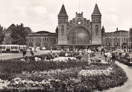 Germany PPC Hamburg - Altona Hauptbahnhof Tram Tramways Old Cars Autos Echte Real Photo Véritable (2 Scans) - Altona