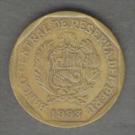 PERU 20 CENTIMOS 1993 - Perú