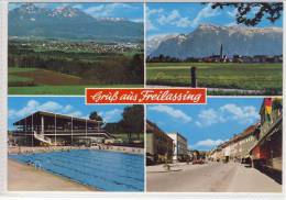 FREILASSING - 4-fach Ansicht, Panorama, Schwimmbad, Pool, .... - Freilassing