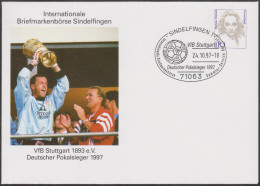 Allemagne 1997. Privatganzsache, Entier Postal Timbré Sur Commande. VFB Stuttgart, Coupe D´Allemagne 1997 - Clubs Mythiques