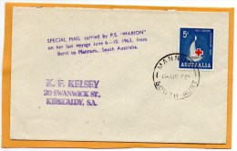 PS Marion Australia 1963 Cover - Brieven En Documenten