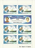 Seychelles 1981 Royal Wedding R 10 Sheetlet MNH - Seychellen (1976-...)