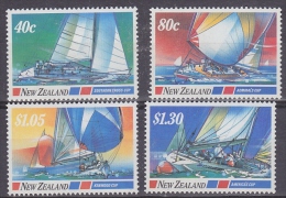 New Zealand 1987 Sailing / America's Cup 4v  ** Mnh (17148) - Ongebruikt