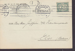 Netherlands DR. H. P. DE WILDE Advocaat En Procureur ARNHEM 1911 Card Karte To ELST (2 Scans) - Cartas & Documentos