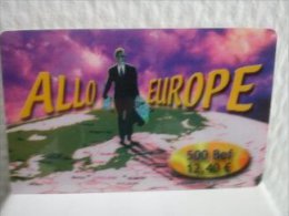 Prepaidcard  Allo Europe 500 BEF (Mint,Neuev) Rare - Cartes GSM, Recharges & Prépayées