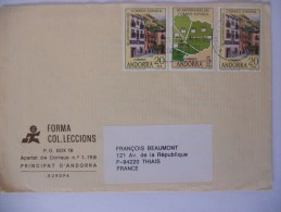 Andorre Espagnol Lettre De Andorra La Vella Pour Thiais - Cartas & Documentos