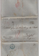 LETTRE DE VIENNE OESTREICH Pour BXL - JUDICUM 1845 Bilingue - Sucession - A Voir - 1830-1849 (Belgique Indépendante)
