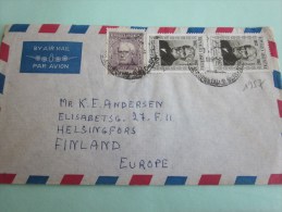 1957 Buenos Aires Argentine Pour Andersen Helsinski  Finlande Lettre Letter Lettera Cover Par AvionSwedish American Line - Lettres & Documents