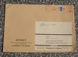 Bund Brief  Freistempel Besigheim Komet Werkzeuge        #XL501 - Brieven En Documenten