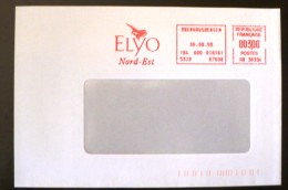 FRANCE Empreinte Mecanique Oiseaux, ELYO, 1998 - Mechanical Postmarks (Advertisement)