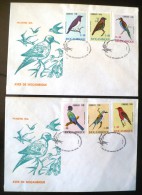 MOZAMBIQUE Oiseaux. Yvert 644/49 Sur 2 FDC,  2 Enveloppes 1er Jour. - Autres & Non Classés