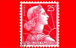 FRANCIA - 1959 - USATO - Marianna Di Muller - 25 - 1955-1961 Marianne Of Muller