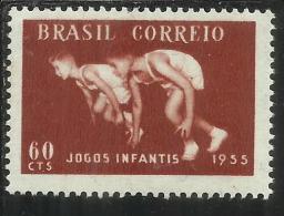 BRAZIL - BRASIL - BRASILE - BRÉSIL 1955 SPORT CHILDREN GAMES YOUTH GIOCHI GIOVANILI MNH - Ungebraucht