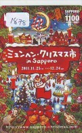 Carte Prépayée Japon * NOËL (1878) MERRY CHRISTMAS * JAPAN Prepaid Card * TK WEIHNACHTEN * KERST NAVIDAD * NATALE - Noel